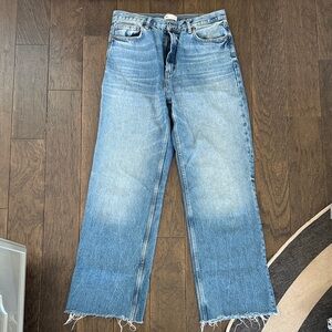 Zara Women's Light Blue Straight Leg Jeans